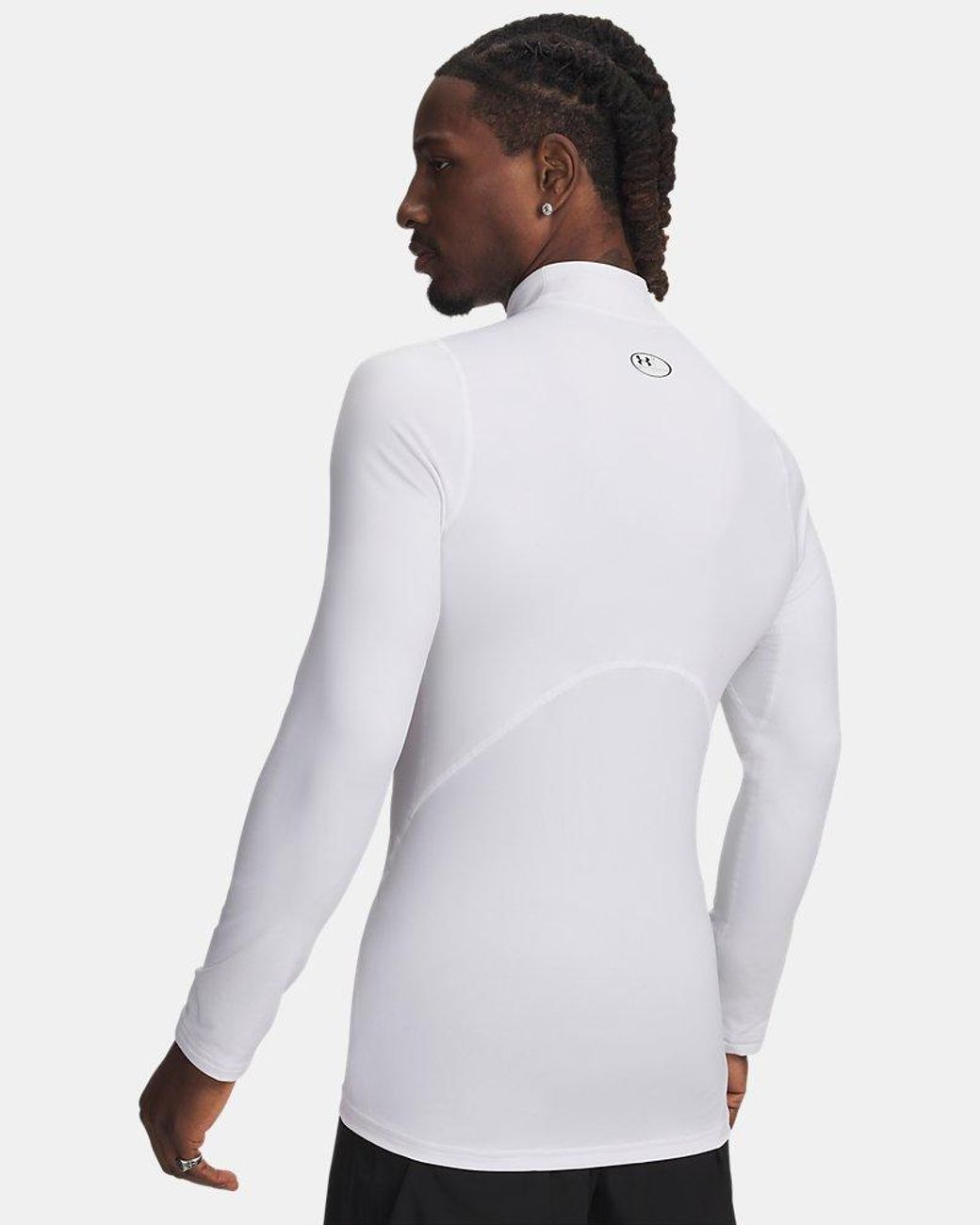 Under Armour White Cg Armour Fitted Mock for men