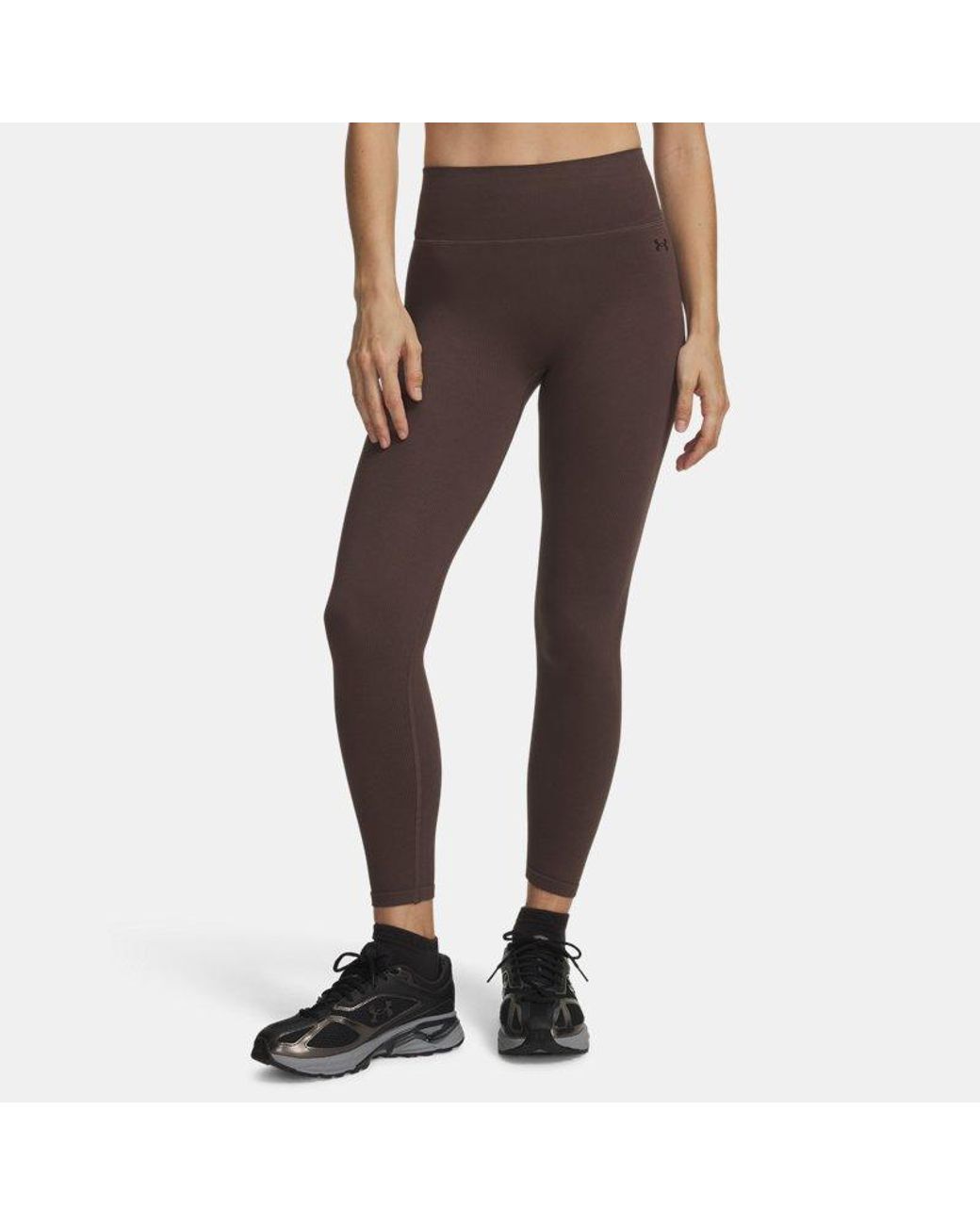 Under Armour Brown Seamless Cotton Leggings Peppercorn Kona