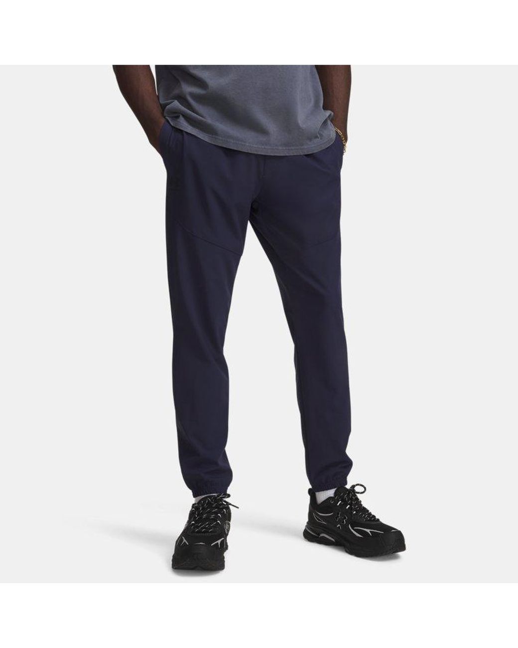 Under Armour Blue Vibe Woven Joggers Midnight for men