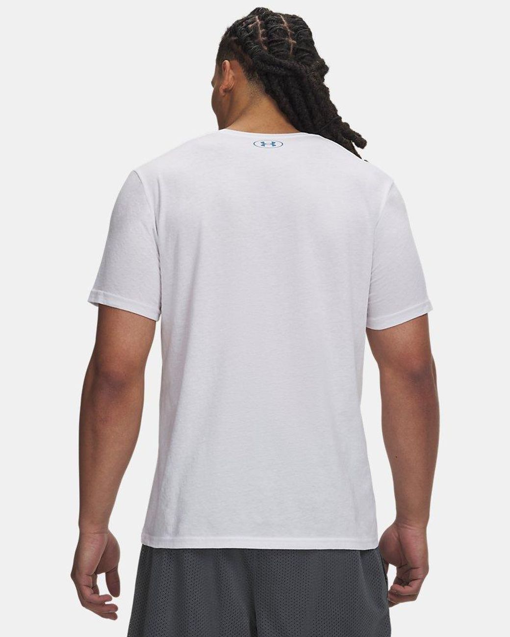 Under Armour White Ua Lockertag Print Short Sleeve for men