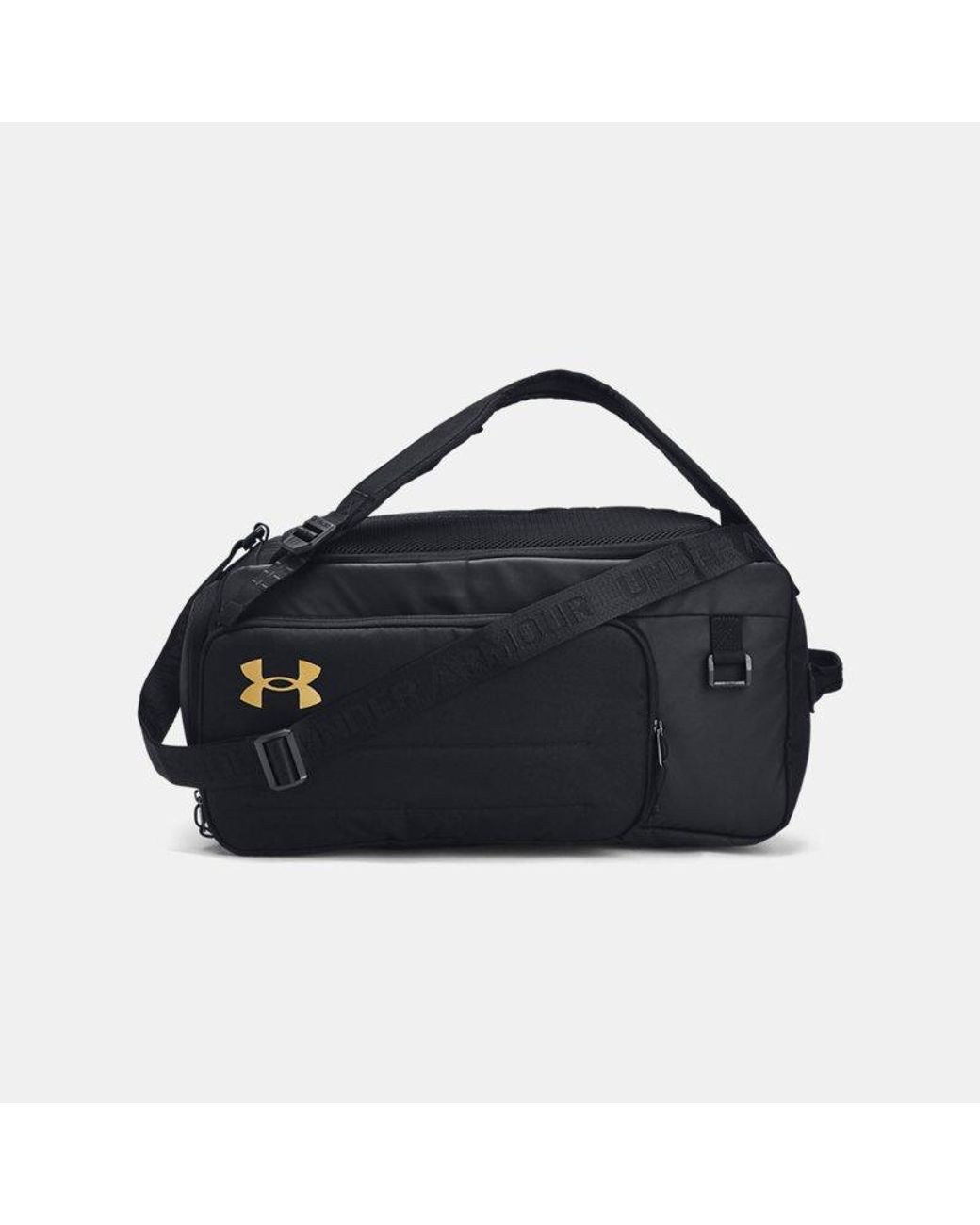 Under Armour Blue Contain Duo Small Backpack Duffle Metallic