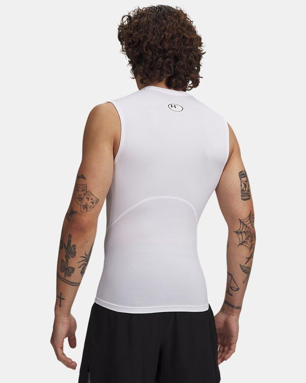 Under Armour White Heatgear Compression Sleeveless for men