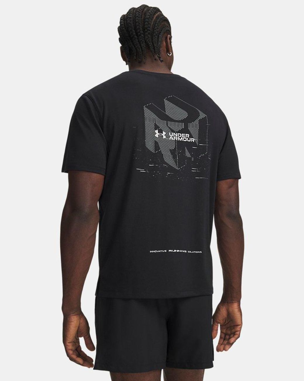Under Armour Black Velociti Run Cube Short Sleeve Reflective for men