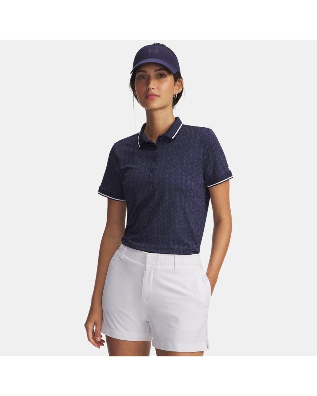 Under Armour Blue Drive Jacq Rd Polo Midnight