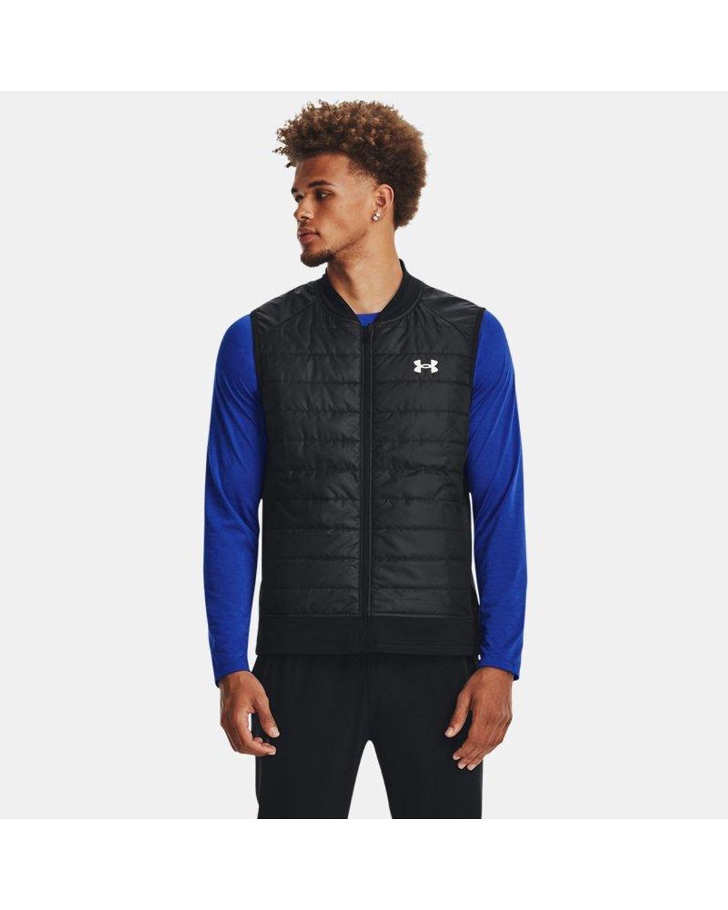 Under Armour Blue Launch Insulated Vest Reflective for men