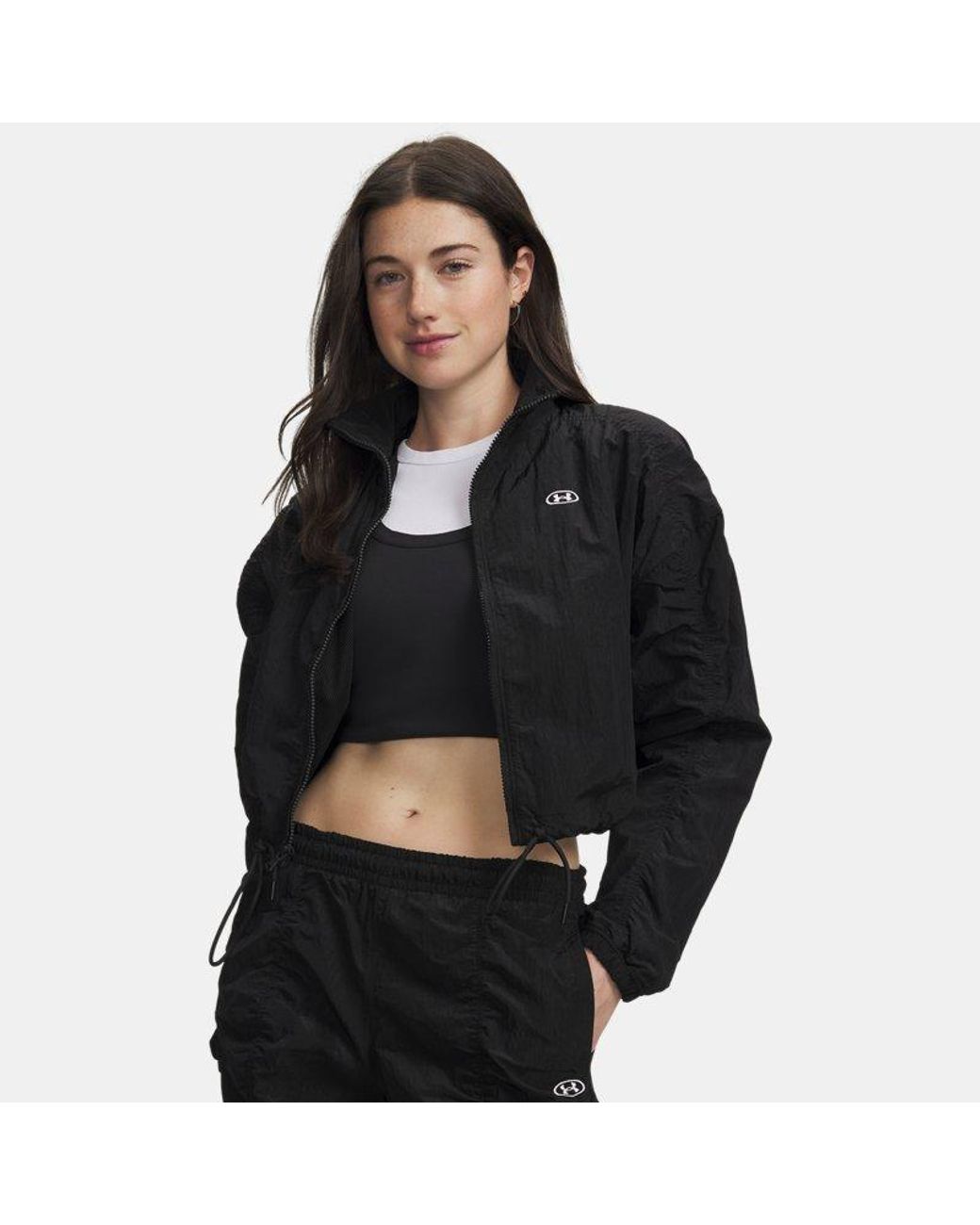 Under Armour Black Rival Woven Full Zip Ultimate