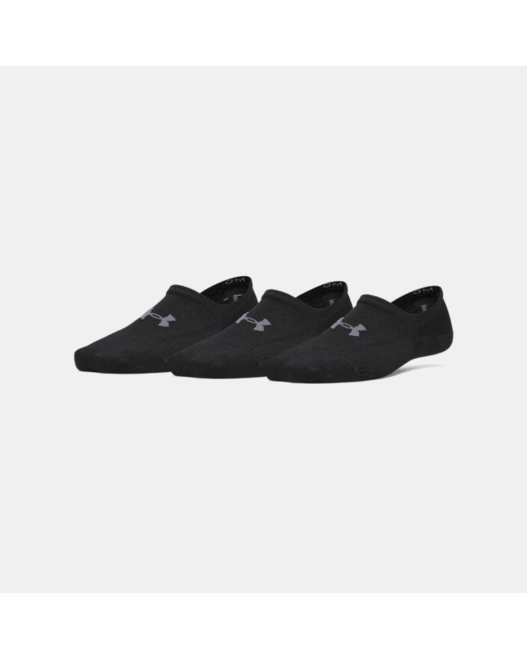 Under Armour Black Ua Vanish 3-pack Liner Socks