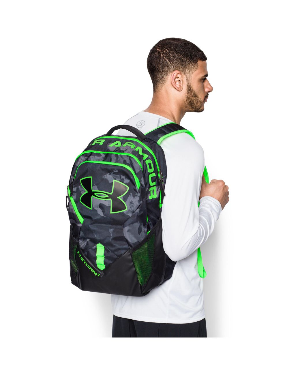 Under Armour Ua Storm Big Logo Iv Backpack in Green for Men