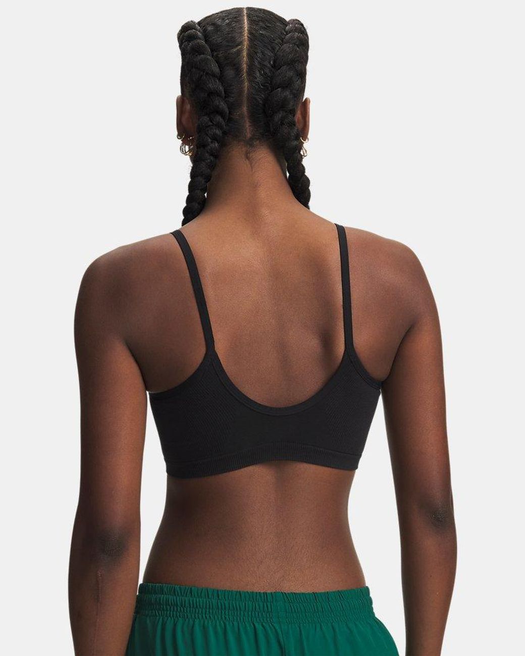 Under Armour Brown Seamless Cotton Low Sports Bra Ultimate Anthracite