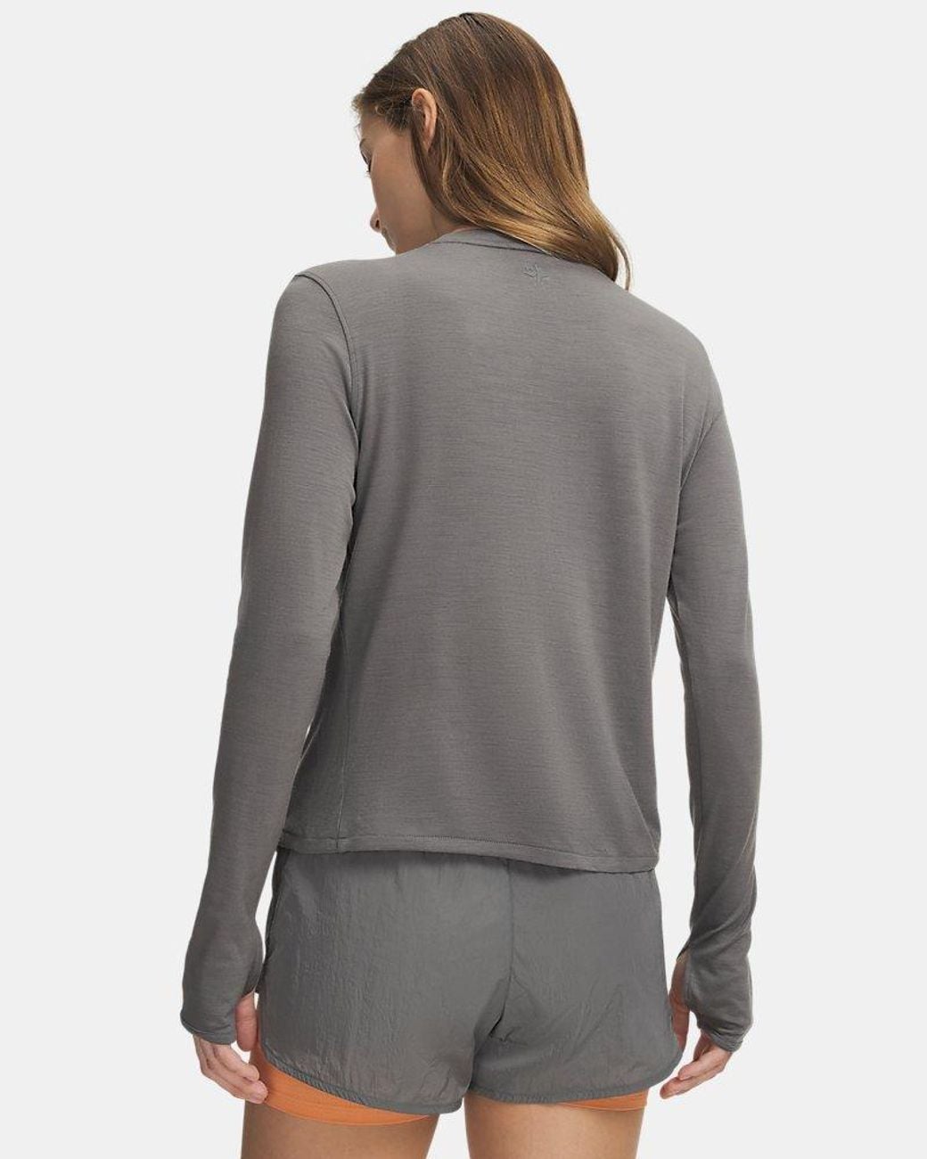 Under Armour Gray Explor Regulator Wool Long Sleeve Clay Titanium