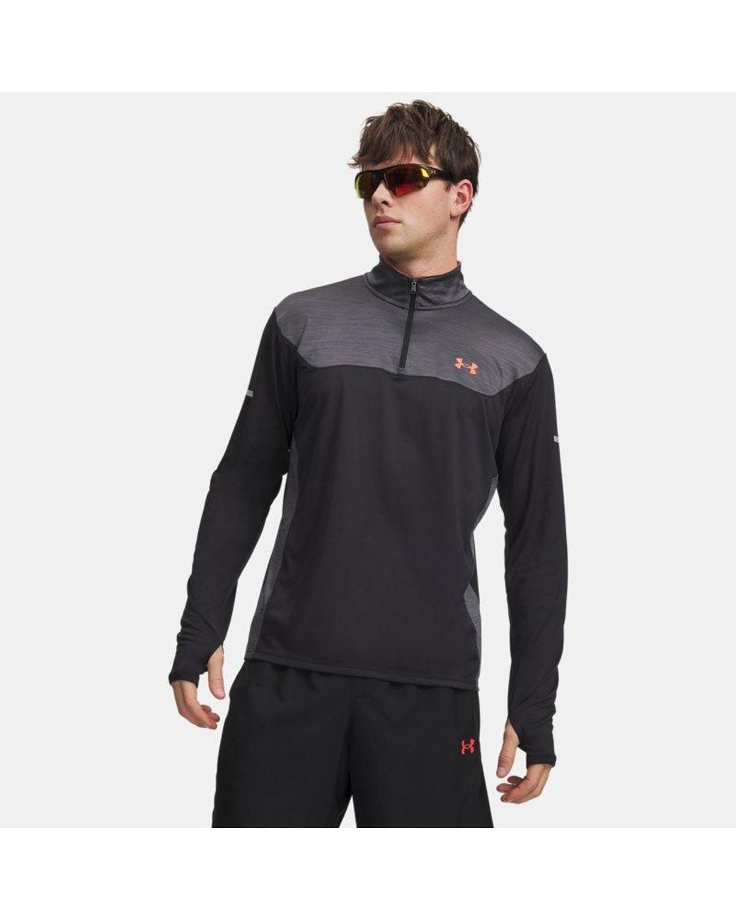 Under Armour Black Tech Utility ¼ Zip Venom for men
