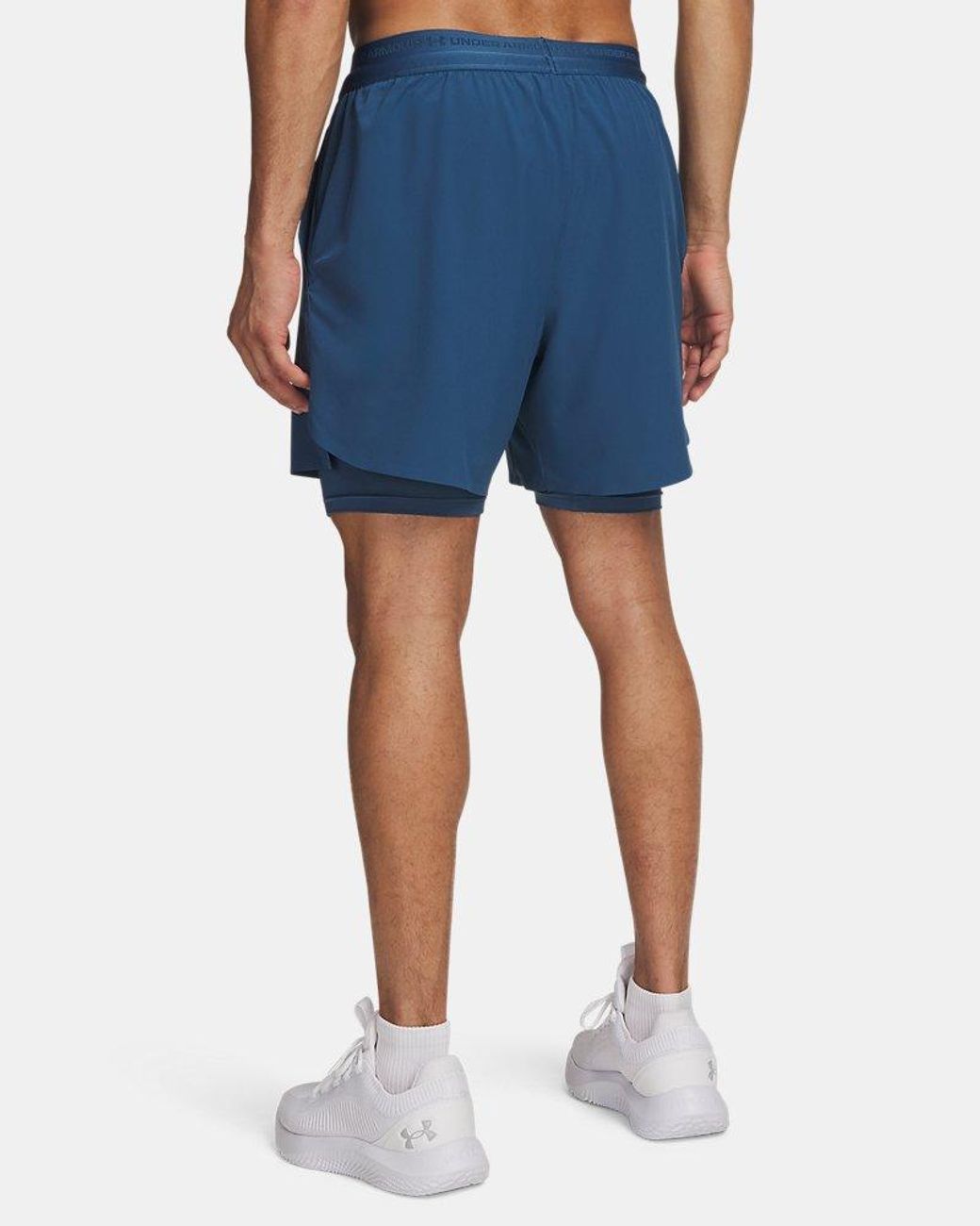 Under Armour Blue Vanish Elite 2-In-1 Shorts Wham Wham Wham for men