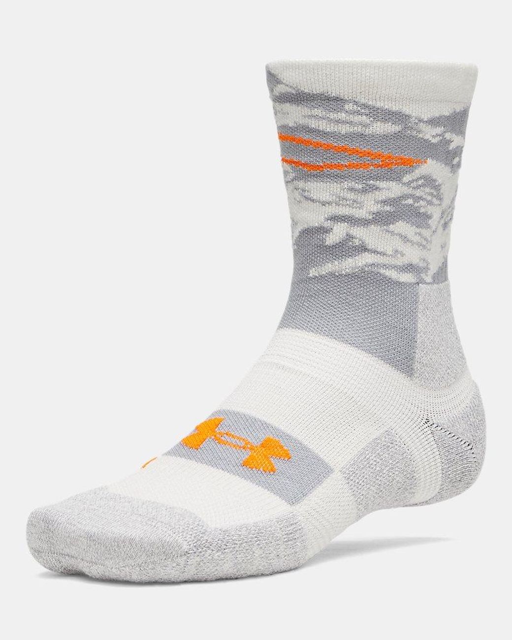 Under Armour Metallic Explor Wool Hike Crew Socks Clay Steel Outrageous