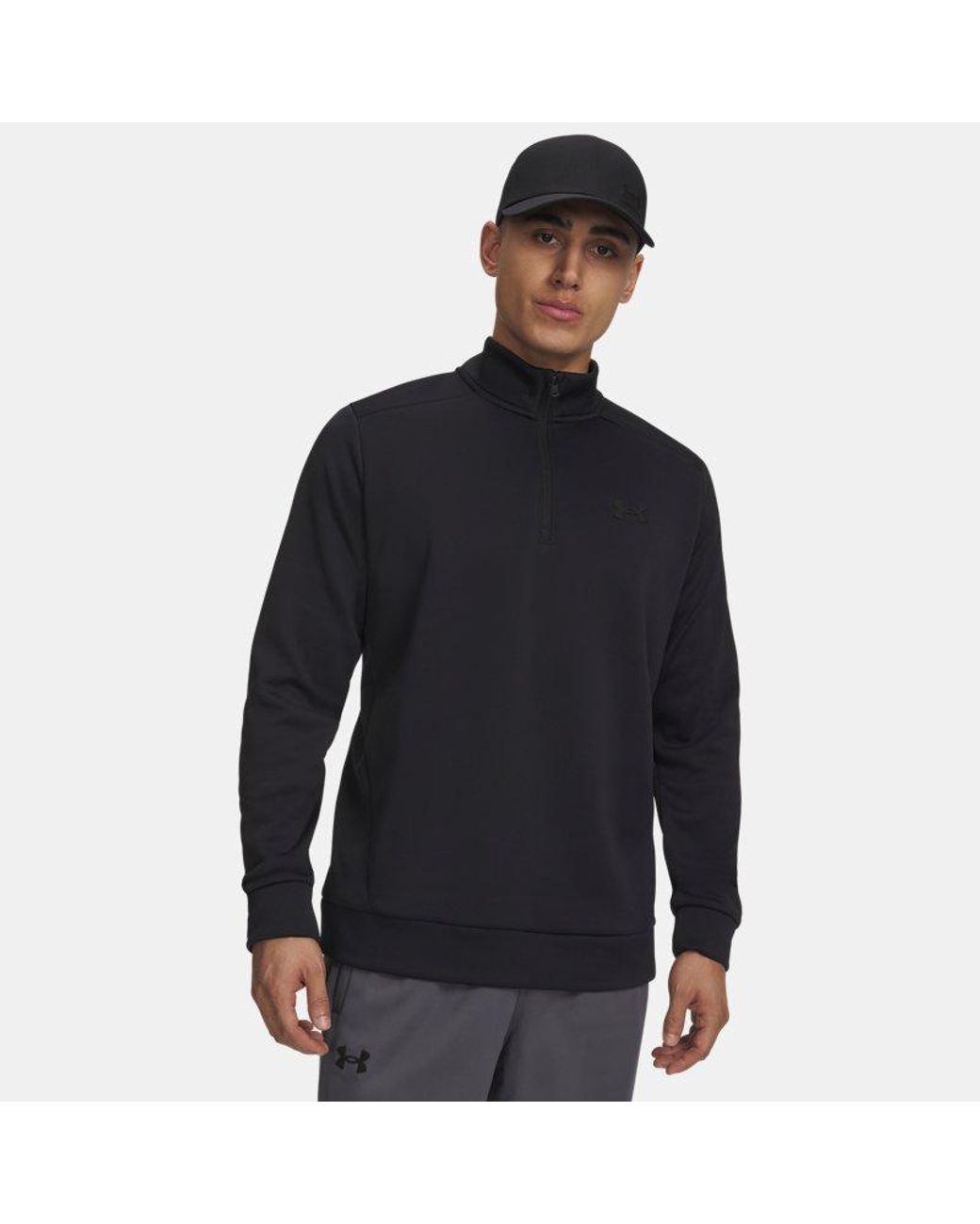 Under Armour Black Armour Fleece ¼ Zip for men