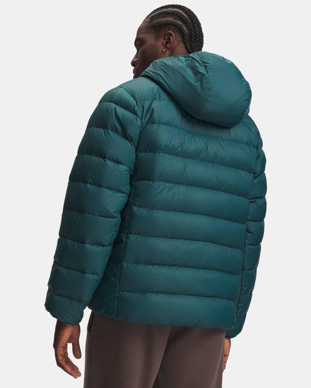 Under Armour Green Legend Down Hooded Jacket Arden for men