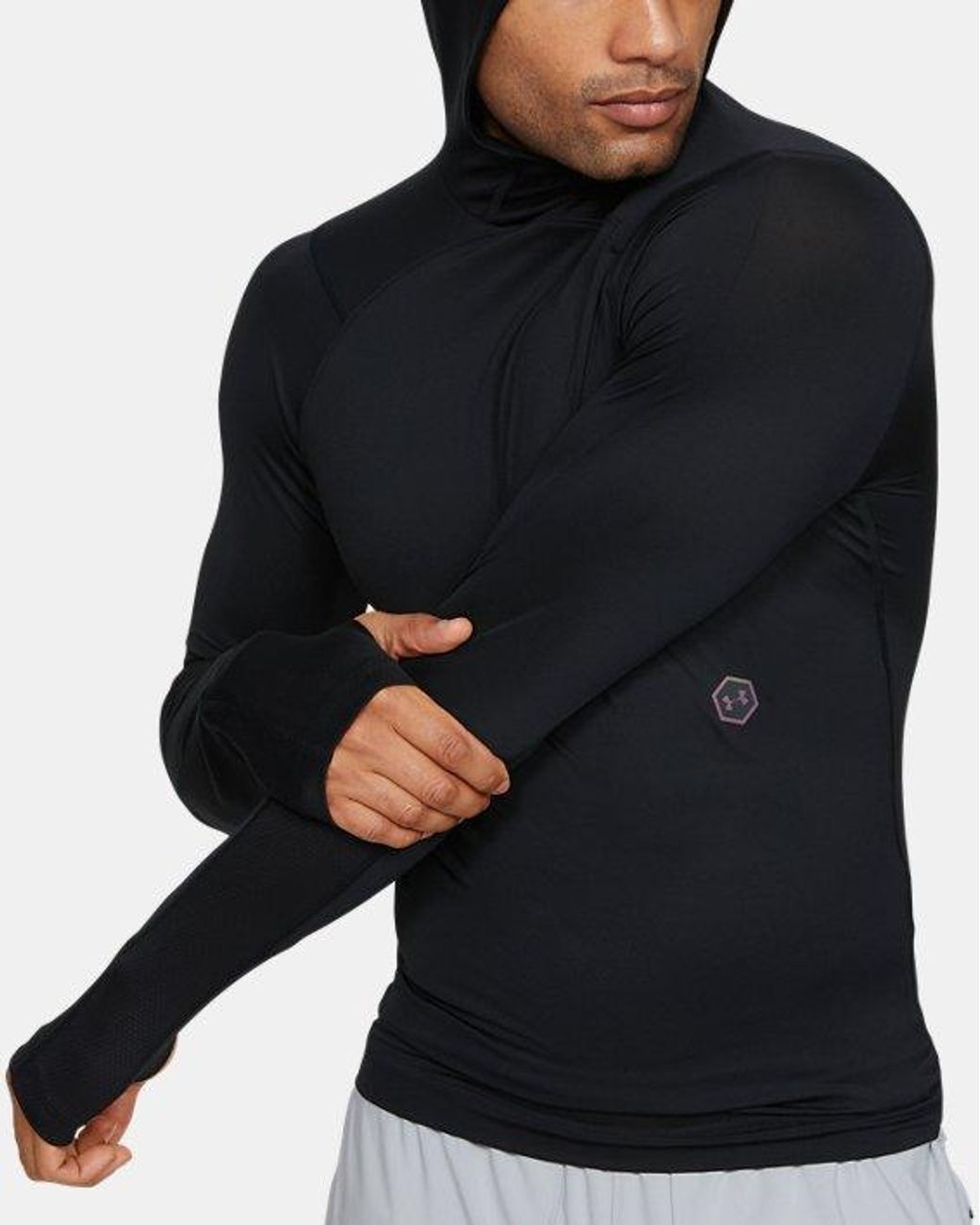 Under Armour Men's Ua Rush Compression Scuba Hoodie in Black for