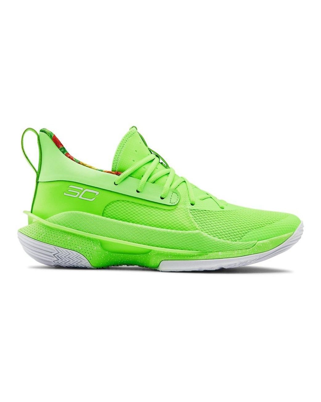 Under Armour Curry 7 Basketball Shoe in Green for Men | Lyst