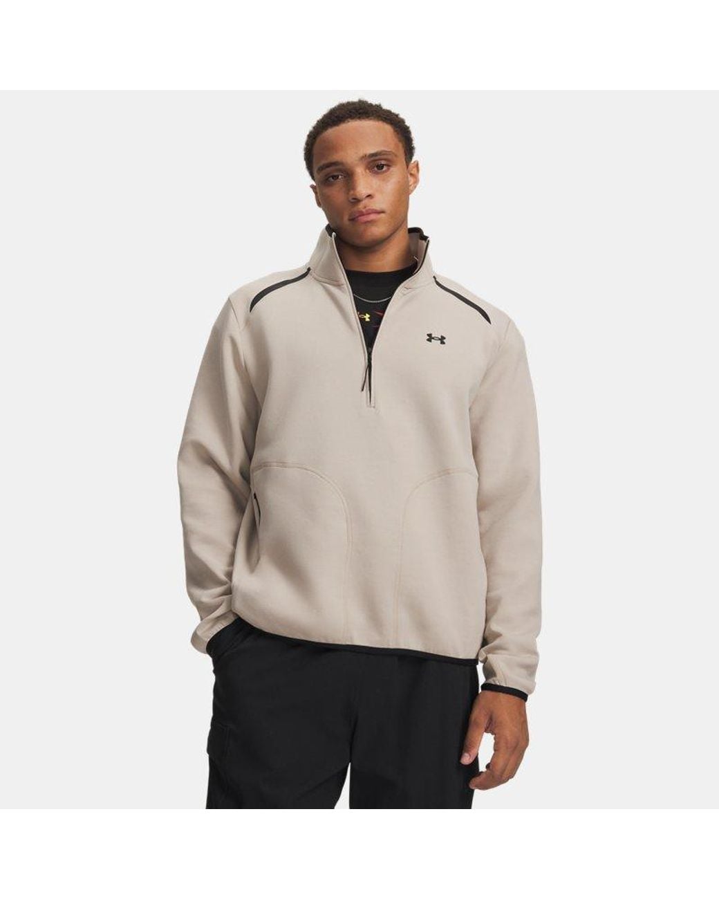 Under Armour Natural Unstoppable Fleece ½ Zip Highland Buff for men
