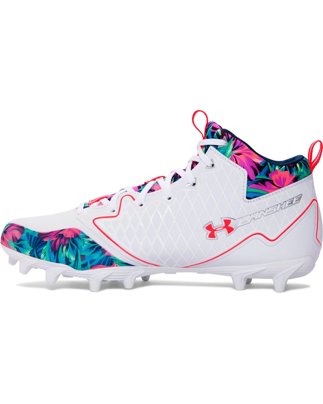 Under Armour Banshee NEW Mens 1297352-101 White Football/Lacrosse Cleats Size 11 
