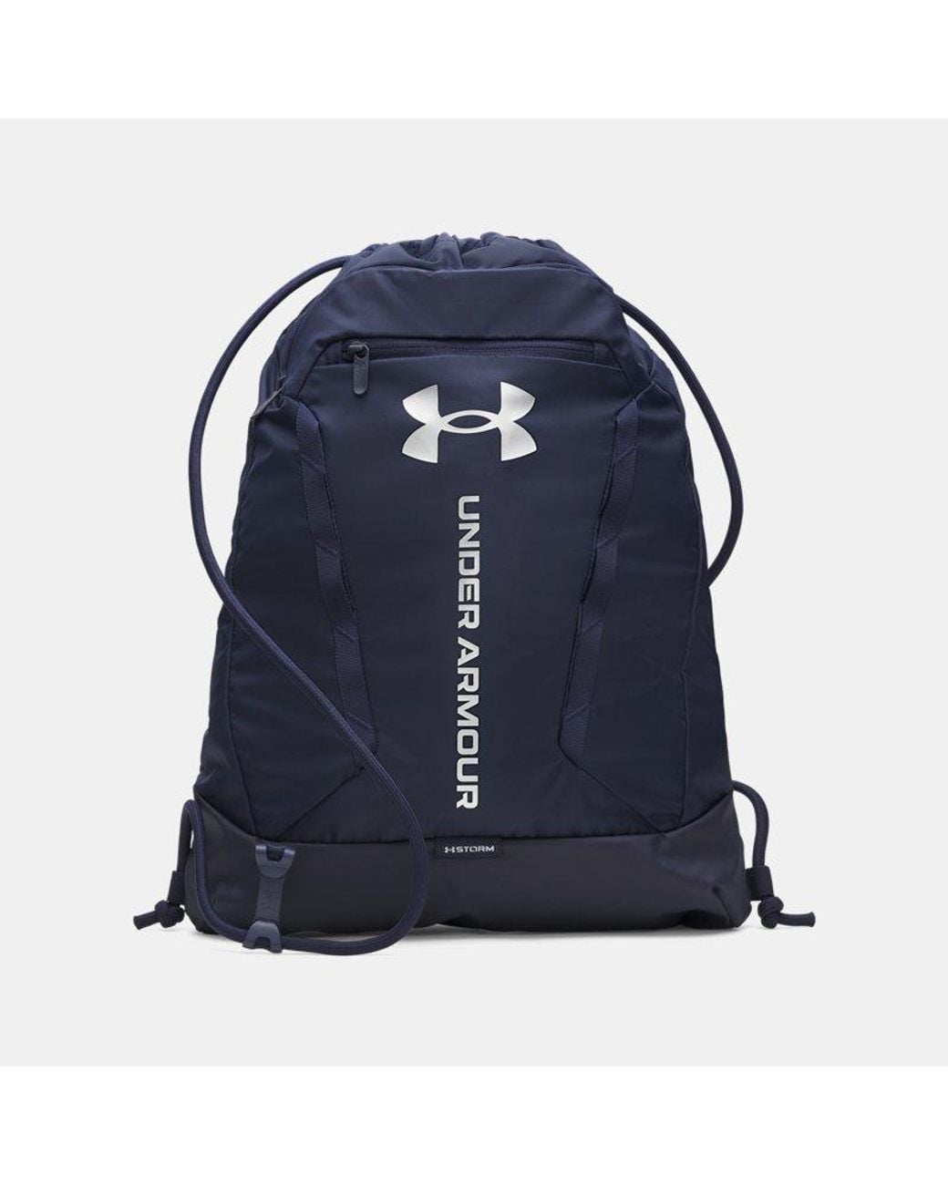 Under Armour Blue Hustle Sackpack Midnight Midnight Metallic
