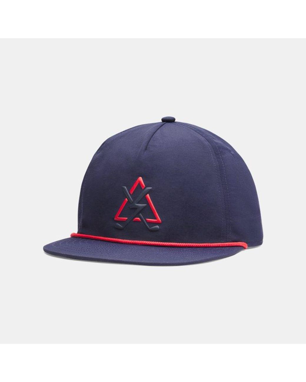 Under Armour Blue Drive Mid Adjustable Cap Midnight for men