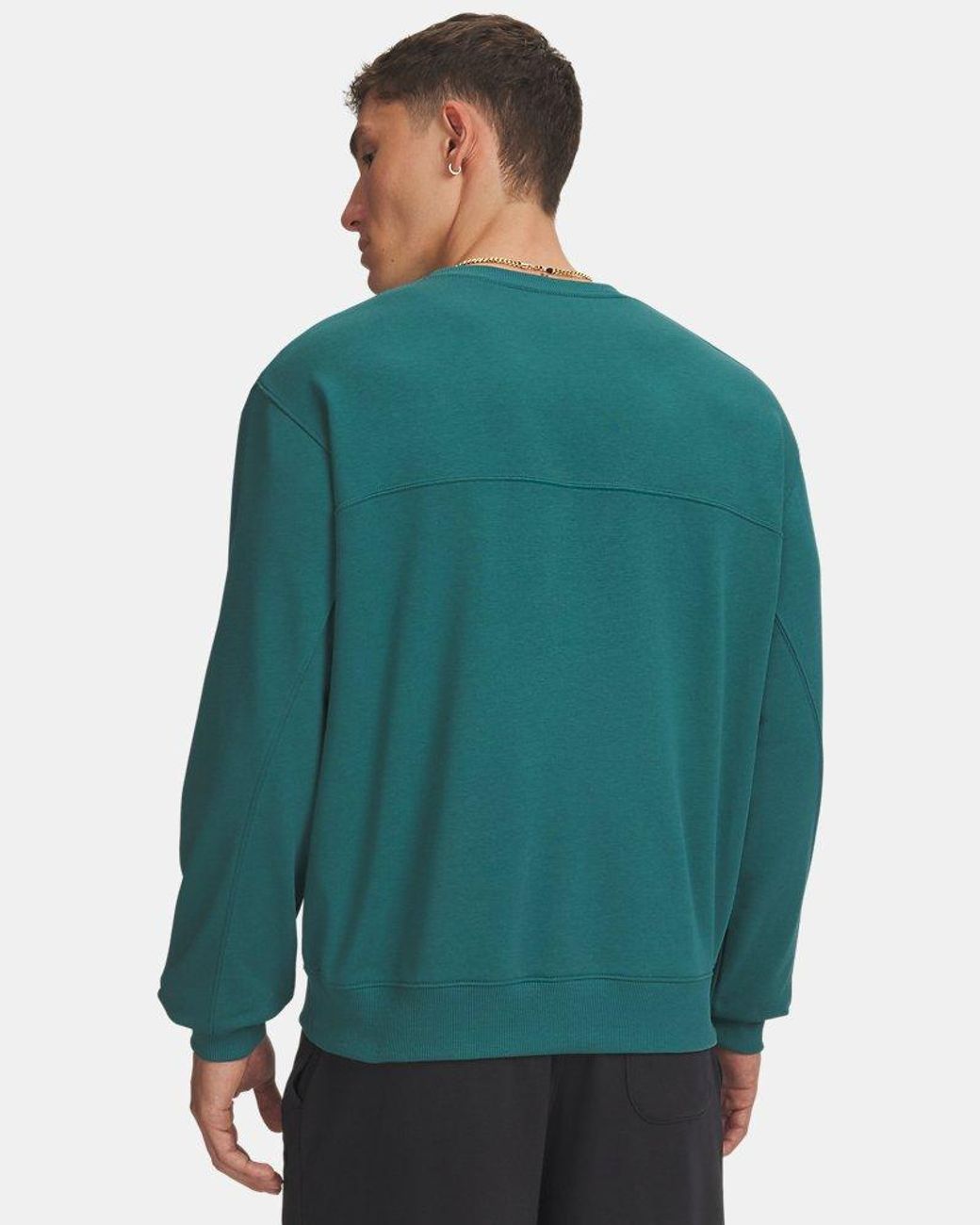 Under Armour Green Rival Lightweight Crew Rack for men