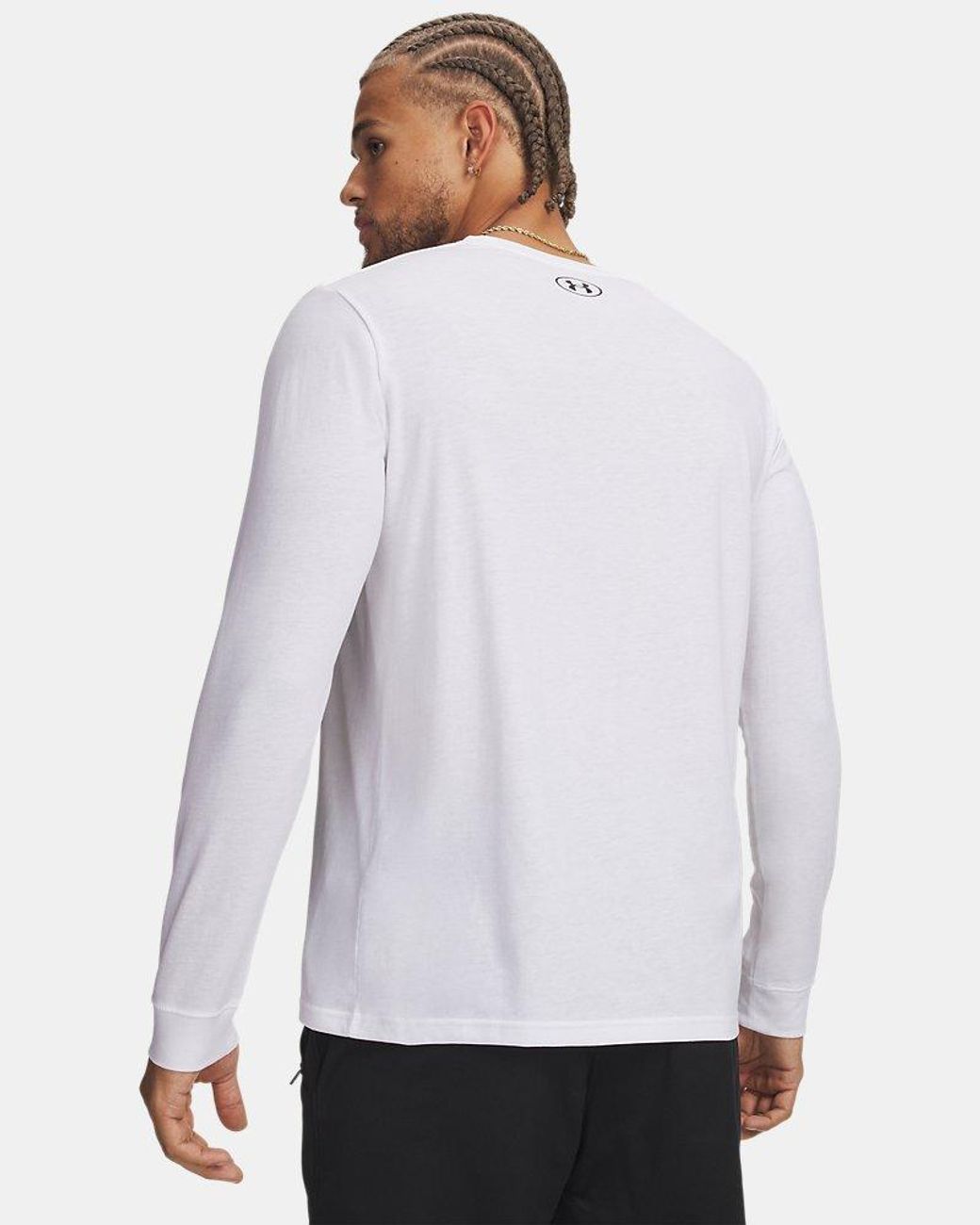 Under Armour White Left Chest Long Sleeve for men