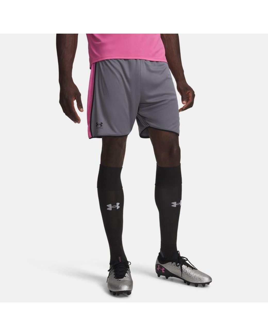 Under Armour Blue Challenger Train Shorts Titan Frenzy for men