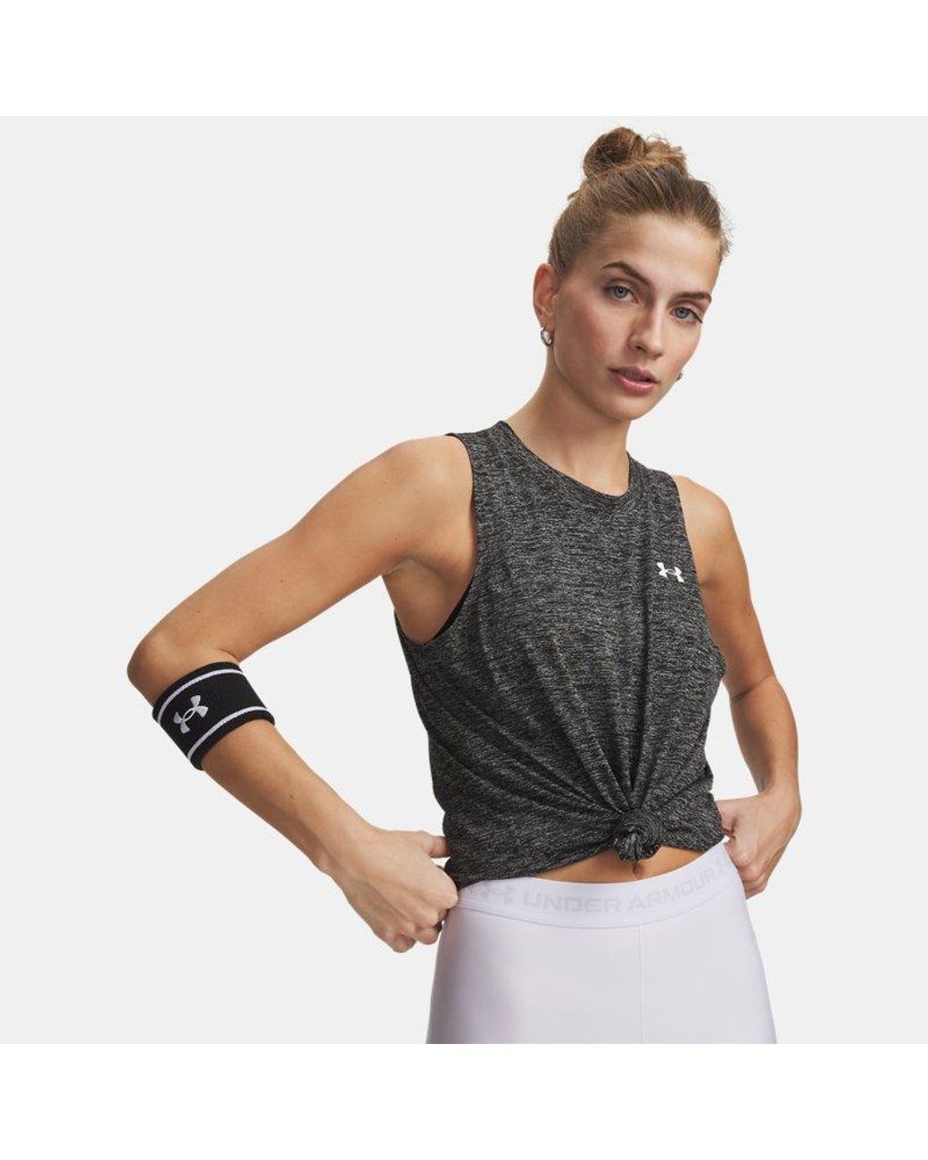 Under Armour Tech Tank Twist Vest Voor in het Blue