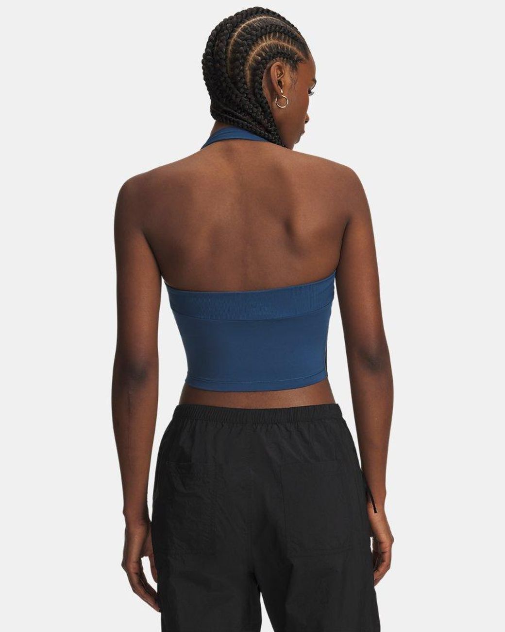 Under Armour Blue Meridian Halter Tank Wham Wham