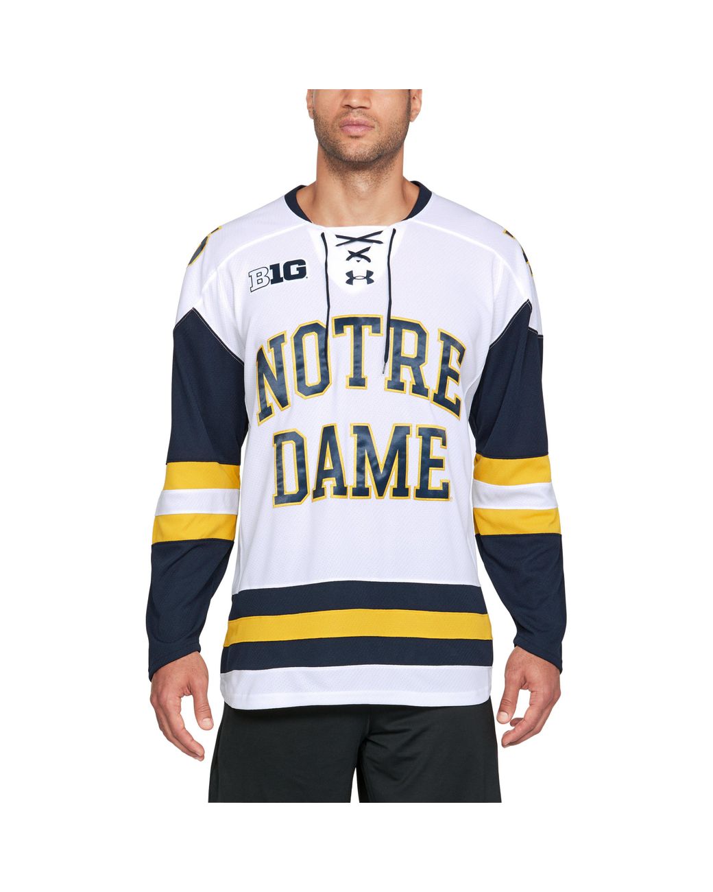 Under Armour Men's Notre Dame Hockey Replica Jersey in White for Men | Lyst  Canada