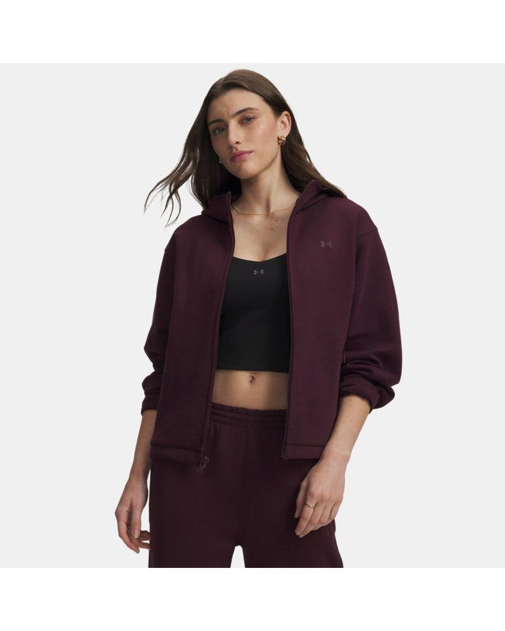Under Armour Purple Ua Unstoppable Fleece Jacket