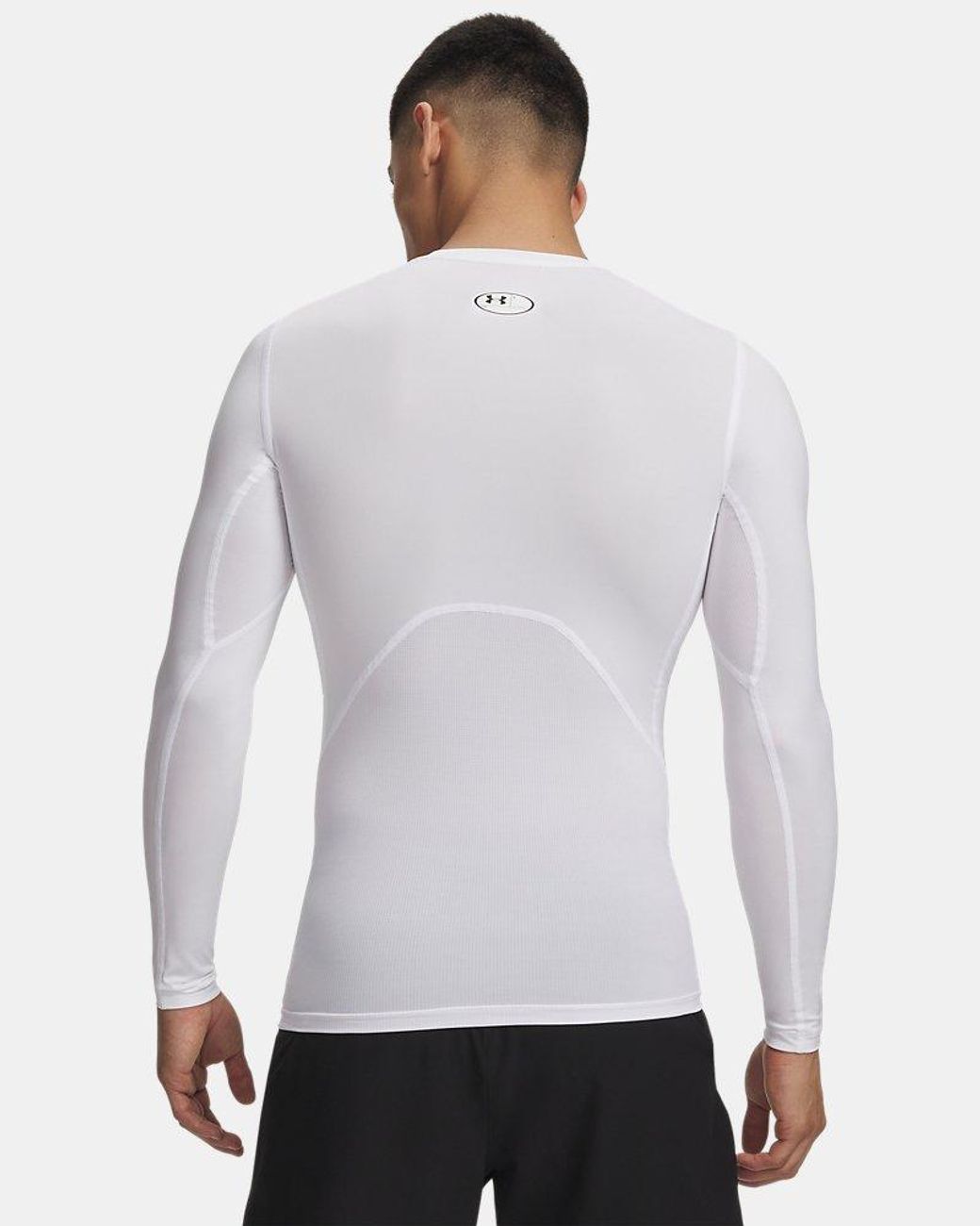 Under Armour White Heatgear Armour Compression Long-sleeve Shirt for men