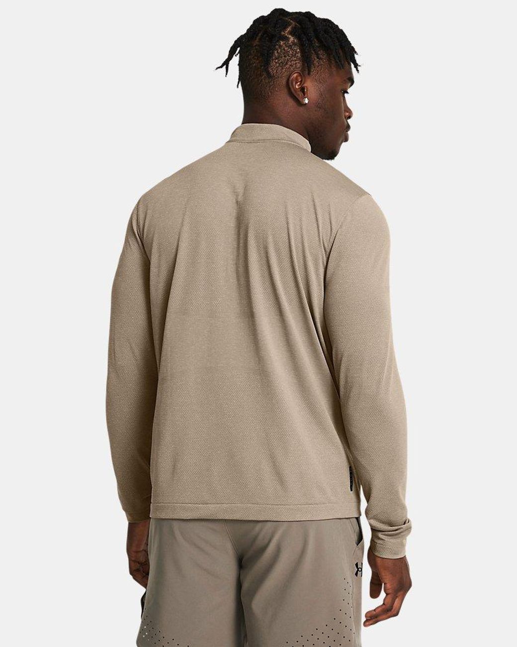 Under Armour Natural Vanish Elite Seamless ¼ Zip Timberwolf Taupe Iridescent for men