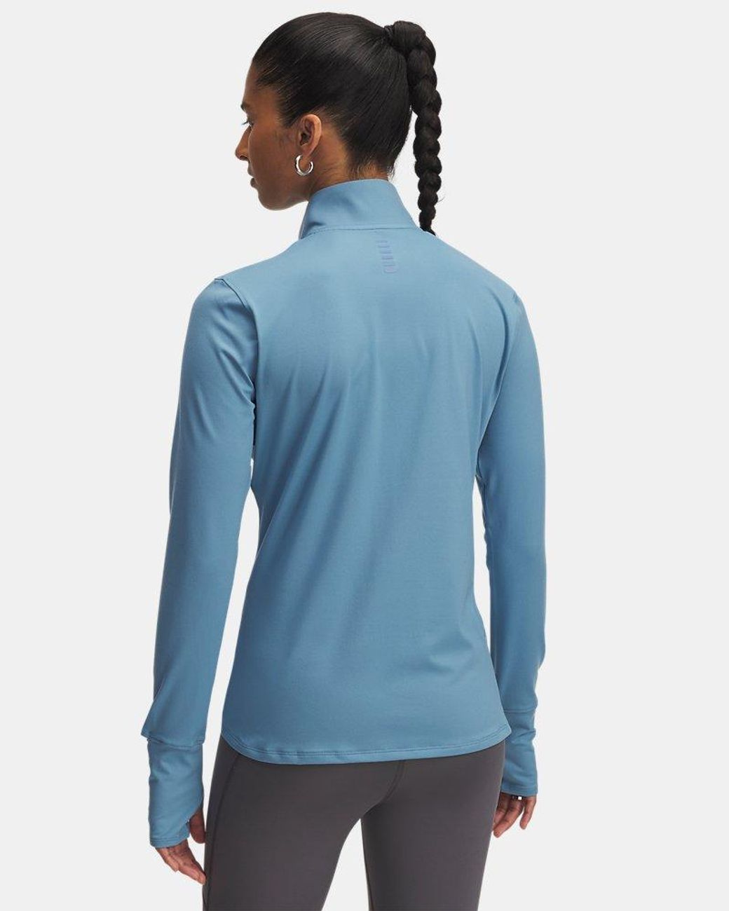 Under Armour Blue Launch Pro ½ Zip Smoke Reflective