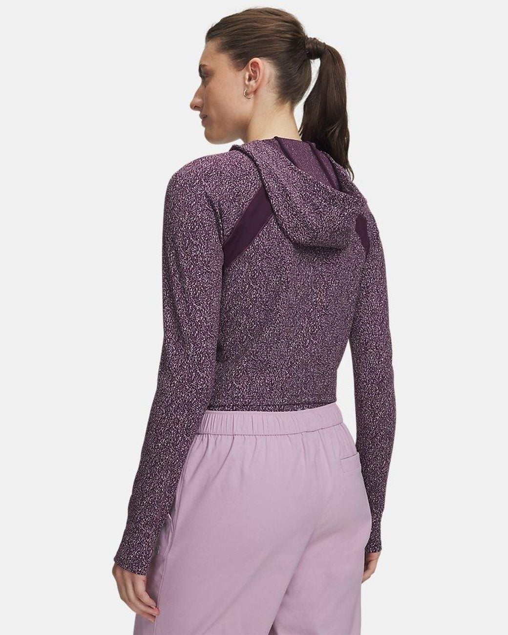 Under Armour Purple Vanish Elite Jacq Rd Full Zip Echo Metallic
