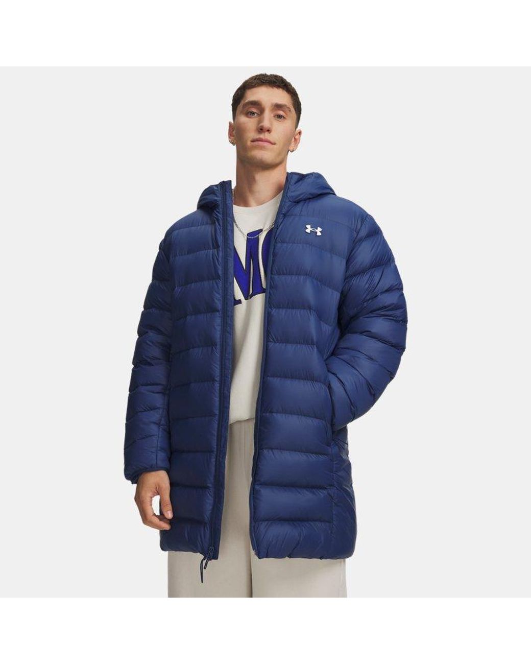 Under Armour Blue Legend Down Parka Blackout for men