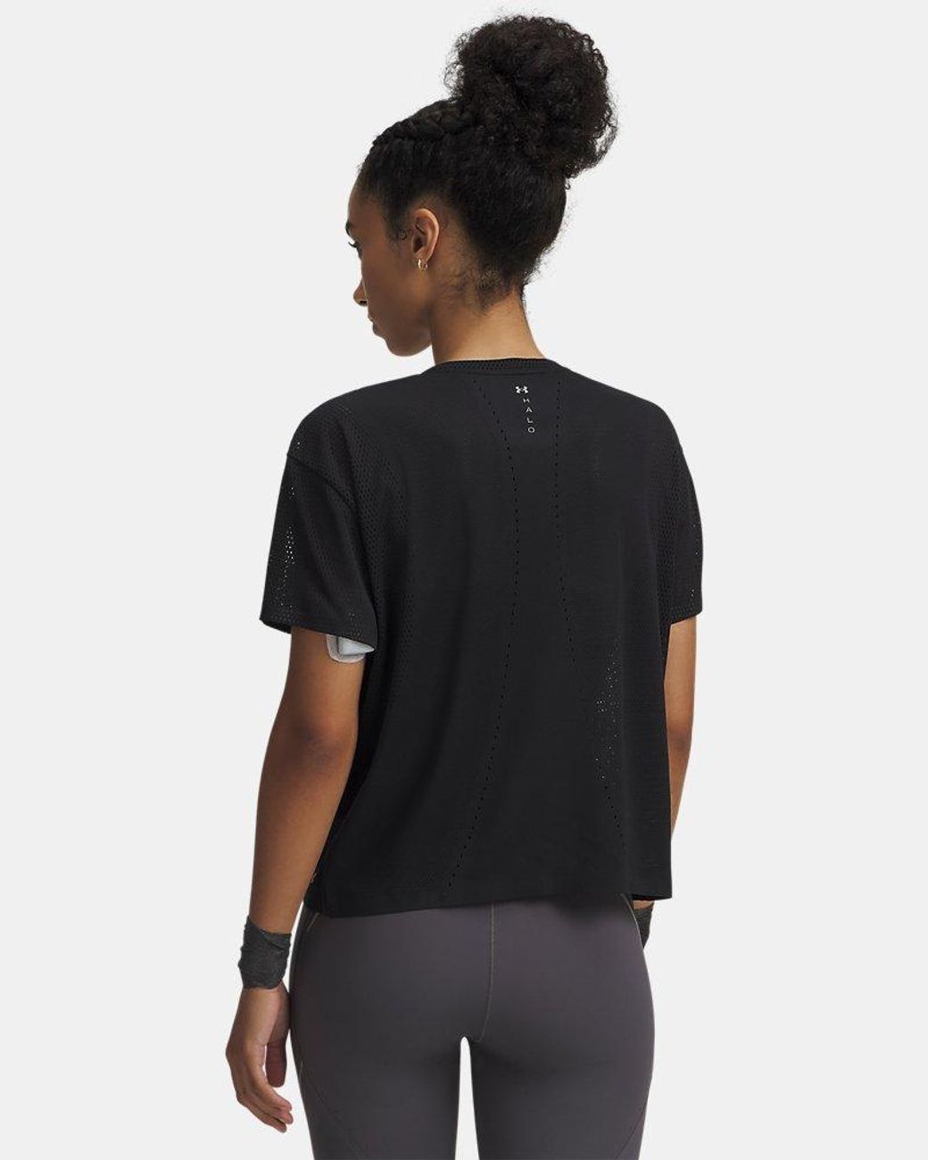 Under Armour Black Hb Vent Short Sleeve Reflective