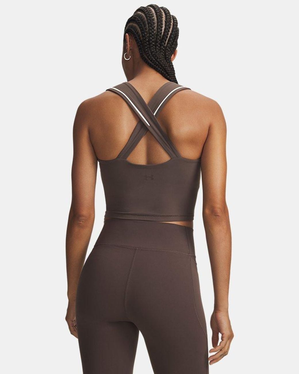 Under Armour Gray Meridian Contour Tank Peppercorn Peppercorn