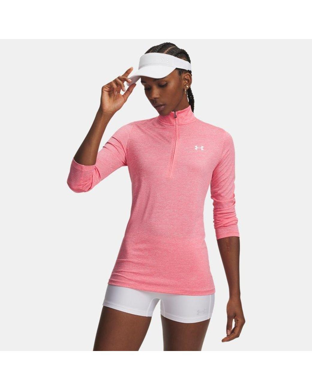 Under Armour Pink Tech Twist ½ Zip Bittersweet