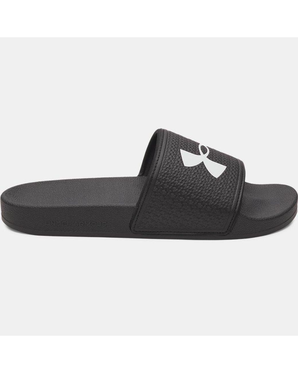 Under Armour Black Armr Slides