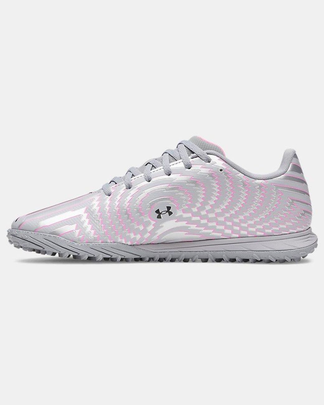 Under Armour Gray Mach 1 Select Turf Soccer Shoes Steel Metallic