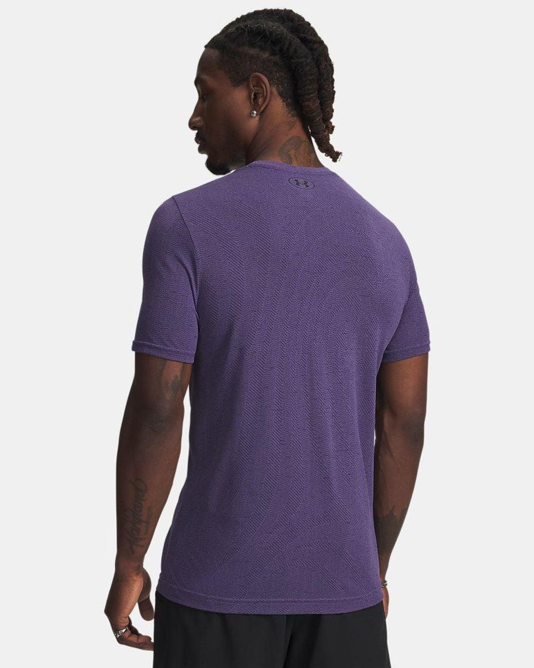 Under Armour Purple Vanish Seamless Short Sleeve Luxe for men