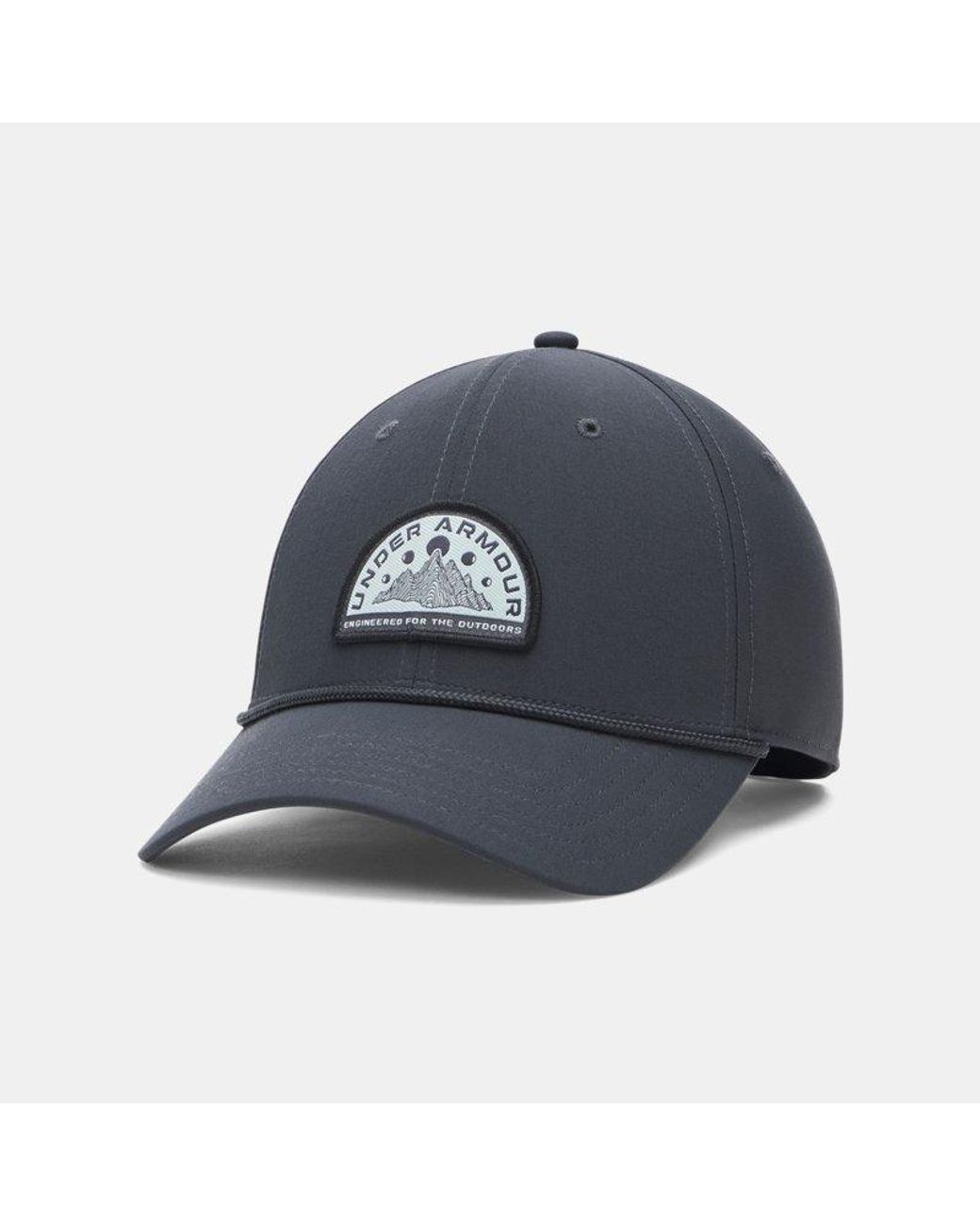 Under Armour Blue Outdoor Mid Trucker Cap Anthracite Enamel for men