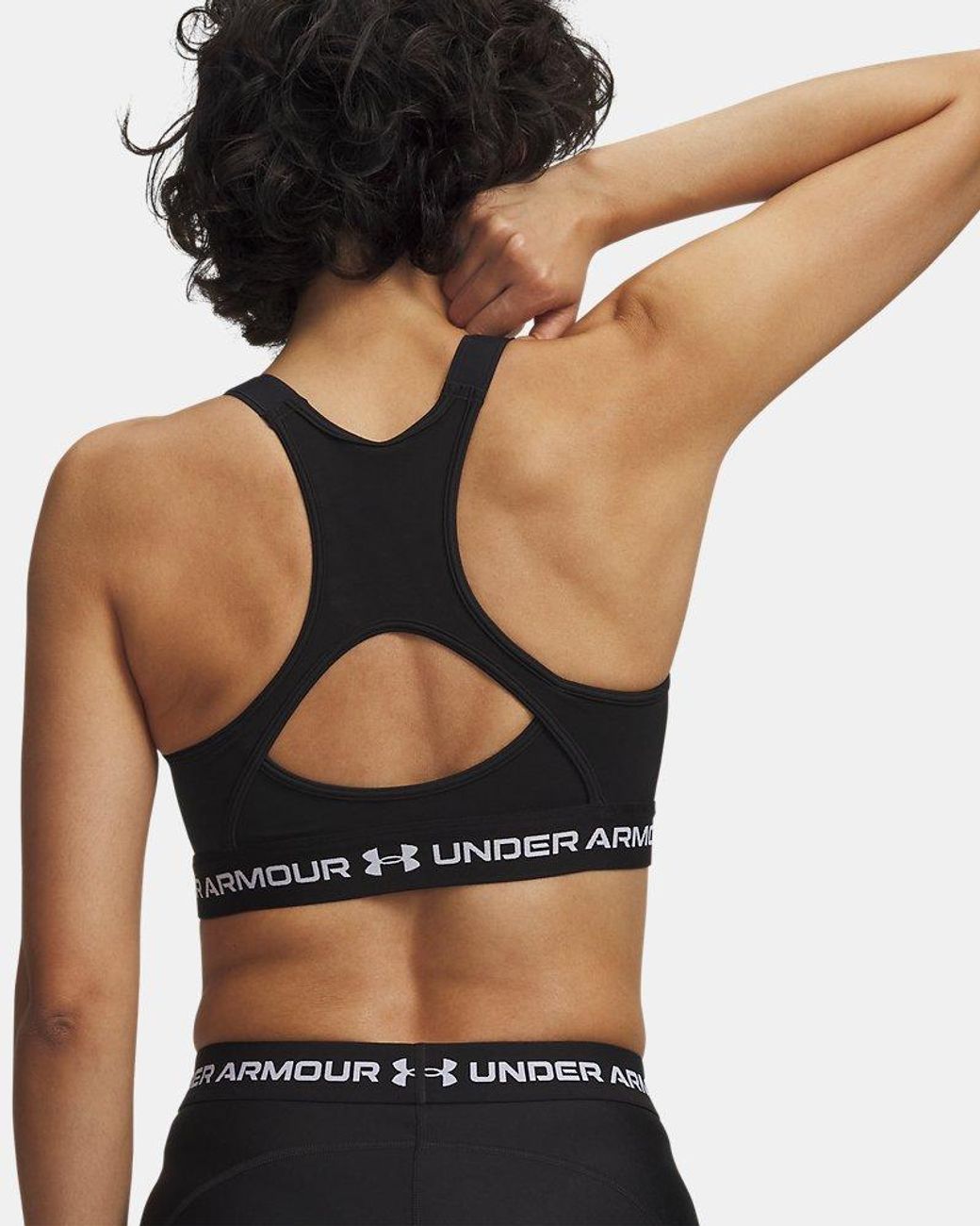 Under Armour Black Heatgear Crossback High Sports Bra Ultimate