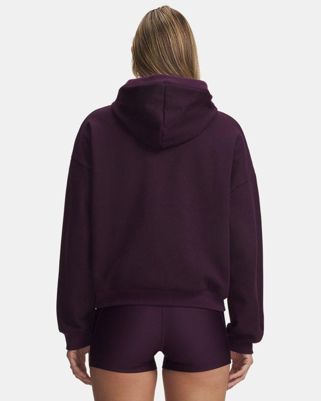 Under Armour Purple Ua Icon Fleece: Reinvented 1⁄2 Zip Hoodie