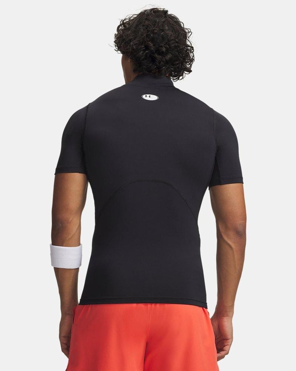 Under Armour Black Heatgear Compression Mock Short Sleeve for men