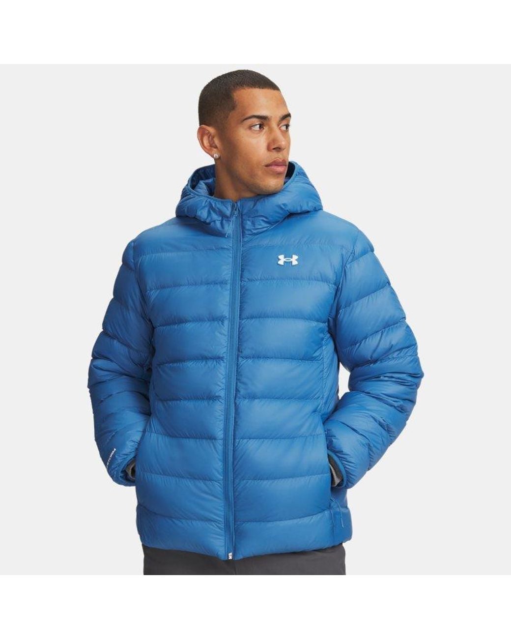 Under Armour Blue Legend Down Hooded Jacket Aegean for men