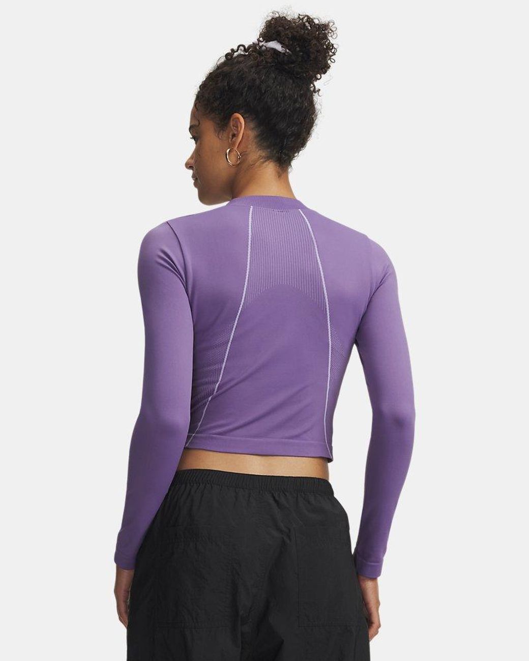Under Armour Purple Vanish Seamless Long Sleeve Luxe Crest Crest