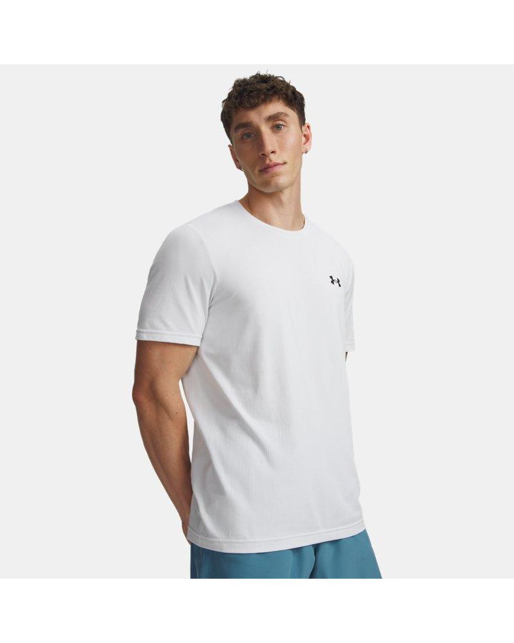 Under Armour White Vanish Elite Seamless Short Sleeve for men